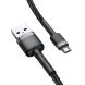 Кабель Baseus Cafule USB to MicroUSB (2.4A, 1m) CAMKLF-BG1 - Black / Grey