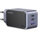 Сетевое зарядное устройство UGREEN X553 Nexode S 65W (2Type-C + USB) 35042 - Space Gray. Фото 1 из 12