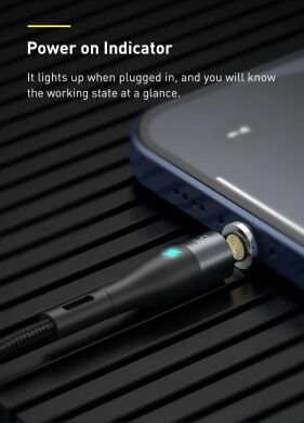 Кабель Baseus Zinc Magnetic USB to Lightning + Micro + Type-C (3A, 1m) CA1T3-AG1 - Gray / Black