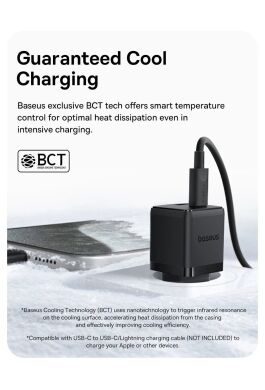 Сетевое зарядное устройство Baseus Palm C+U (30W) P1011160A213-00 - White