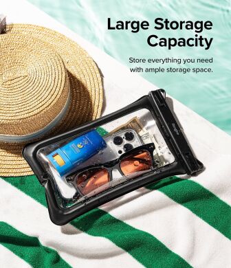 Влагозащитный чехол Ringke Floating Waterproof Pouch (8809919305051) - Black