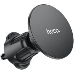 Автомобільний тримач Hoco H12 Fine Jade Ring (Air Outlet) - Black