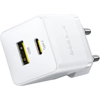Сетевое зарядное устройство Baseus Palm C+U (30W) P1011160A213-00 - White