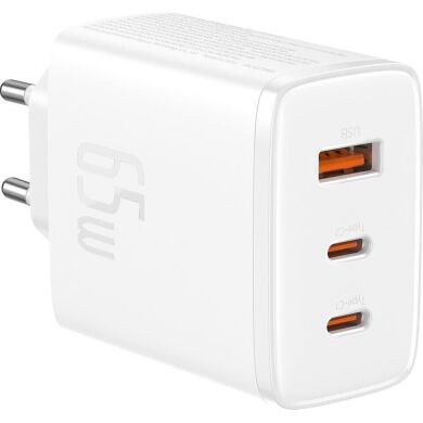 Сетевое зарядное устройство Baseus Cube Pro 2C+U (65W) P10152301213-00 - White