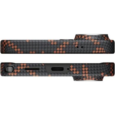 Ультратонкий чехол Pitaka Edge Case Monogram для Samsung Galaxy S26 Ultra (S948) KS2602UPTK - Black / Orange