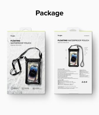 Влагозащитный чехол Ringke Floating Waterproof Pouch (8809919305051) - Black