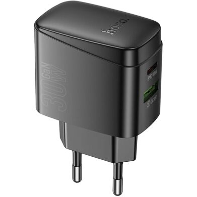 Сетевое зарядное устройство Hoco CS61A PD30W + QC3.0 (USB + Type-C) - Black
