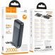 Внешний аккумулятор Hoco J163A 10W (20000mAh) + кабель MicroUSB + Type-C + Lightning + USB - Black. Фото 4 из 5