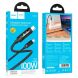 Кабель Hoco U126 Lantern 100W Type-C to Type-C (1.2m) - Black