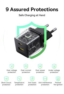 Сетевое зарядное устройство Baseus Palm C+U (30W) P1011160A213-00 - White