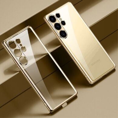 Защитный чехол SULADA Clear Cover для Samsung Galaxy S24 Ultra - Gold