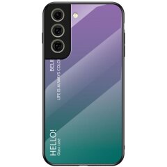 Защитный чехол Deexe Gradient Color для Samsung Galaxy S21 FE (G990) - Purple / Green