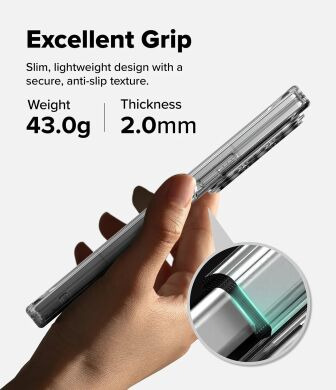 Защитный чехол Ringke Fusion Flap для Samsung Galaxy Fold 8 Ultra (8800328819313) - Clear