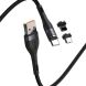 Кабель Baseus Zinc Magnetic USB to Lightning + Micro + Type-C (3A, 1m) CA1T3-AG1 - Gray / Black