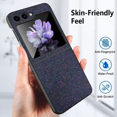 Захисний чохол GKK Glitter Design для Samsung Galaxy Flip 5 - Black