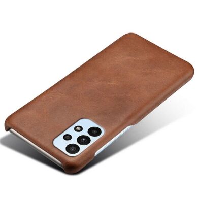 Захисний чохол Deexe Leather Back Cover для Samsung Galaxy A23 (A235) - Brown