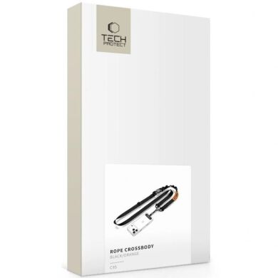 Ремешок для смартфона Tech-Protect C9S Rope Crossbody - Black/Orange
