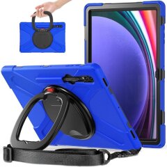 Захисний чохол Deexe Hand Grip X для Samsung Galaxy Tab S8 Ultra (T900/T906) / S9 Ultra (X910/916) - Black / Blue