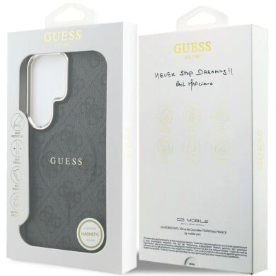 Защитный чехол Guess 4G Embossed Ring MagSafe для Samsung Galaxy S26 Ultra (S948) GUHMS26LP4MSEGCK - Black