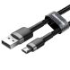Кабель Baseus Cafule USB to MicroUSB (2.4A, 1m) CAMKLF-BG1 - Black / Grey. Фото 3 из 23