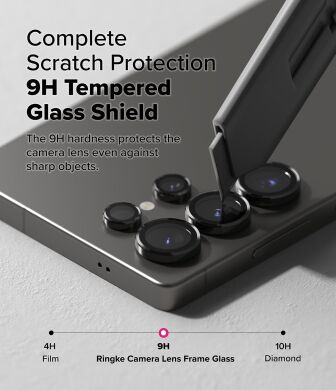 Комплект захисних стекол Ringke Camera Lens Frame Glass для Samsung Galaxy S25 Ultra (S938) 8800274969483