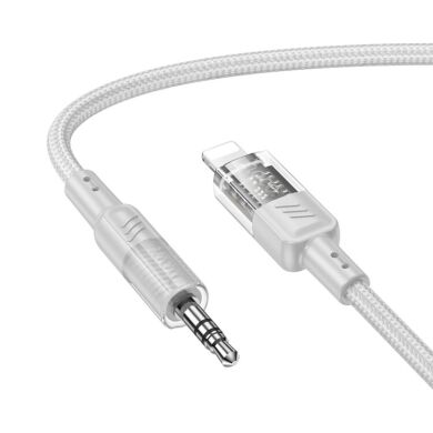 AUX-кабель Hoco UPA27 Lightning to 3.5mm (1.2m) - Gray