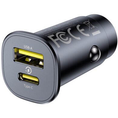 Автомобильное зарядное устройство Baseus GoTrip DP1 BS-C15C1 (Type-C + USB) 30W (C00072300123-01) - Black