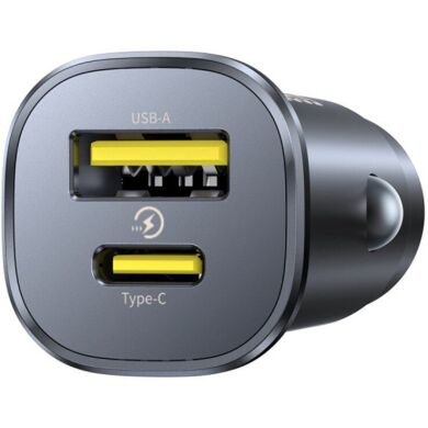 Автомобильное зарядное устройство Baseus GoTrip DP1 BS-C15C1 (Type-C + USB) 30W (C00072300123-01) - Black