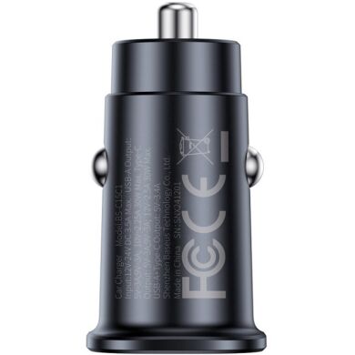 Автомобильное зарядное устройство Baseus GoTrip DP1 BS-C15C1 (Type-C + USB) 30W (C00072300123-01) - Black