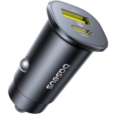 Автомобильное зарядное устройство Baseus GoTrip DP1 BS-C15C1 (Type-C + USB) 30W (C00072300123-01) - Black