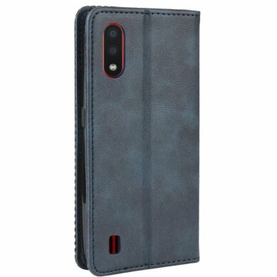 Чохол Deexe Retro Style для Samsung Galaxy A01 (A015) - Blue