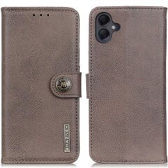 Чехол KHAZNEH Leather Wallet для Samsung Galaxy A06 (A065) - Khaki