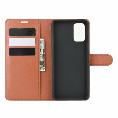 Чехол-книжка Deexe Book Type для Samsung Galaxy S20 (G980) - Brown