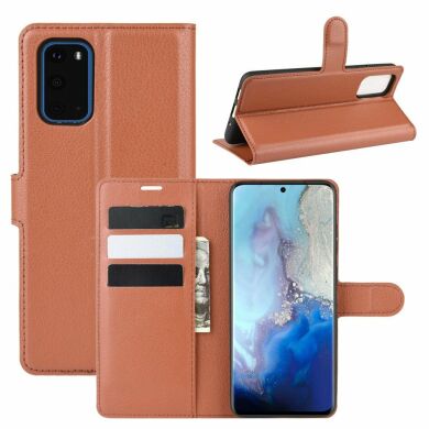 Чехол-книжка Deexe Book Type для Samsung Galaxy S20 (G980) - Brown