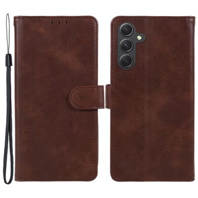 Чехол-книжка Deexe Classic Stand для Samsung Galaxy M35 (M356) - Brown