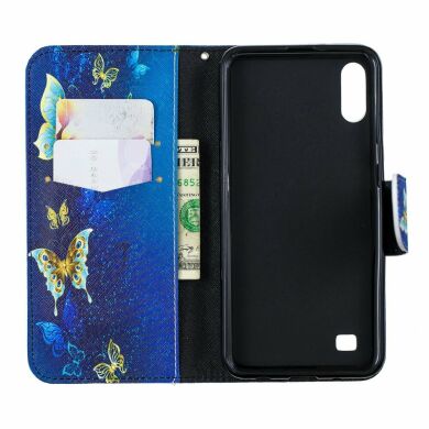 Чохол-книжка Deexe Color Wallet для Samsung Galaxy A10 (A105) - Blue Butterflies