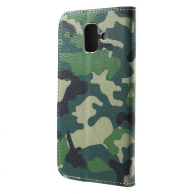 Чохол-книжка Deexe Color Wallet для Samsung Galaxy A6 2018 (A600), Camouflage