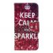 Чехол-книжка Deexe Color Wallet для Samsung Galaxy A7 2018 (A750) - Keep Calm and Sparkle. Фото 1 из 5