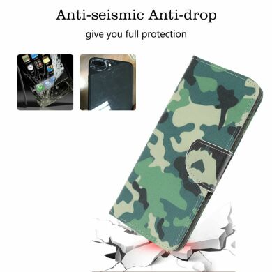 Чехол-книжка Deexe Color Wallet для Samsung Galaxy A70 (A705) - Camouflage Pattern