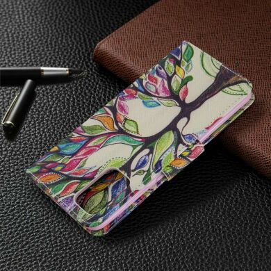 Чехол-книжка Deexe Color Wallet для Samsung Galaxy S20 Plus (G985) - Life Tree