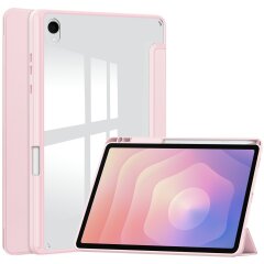 Чехол-книжка Deexe Crystal Back для Samsung Galaxy Tab S11 (X730/X736) - Pink