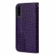Чохол-книжка Deexe Glittery Crocodile для Samsung Galaxy A70 (A705) - Purple