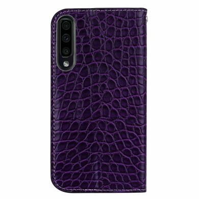 Чохол-книжка Deexe Glittery Crocodile для Samsung Galaxy A70 (A705) - Purple