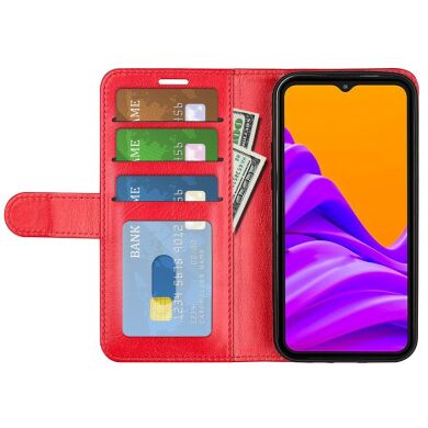 Чехол-книжка Deexe Wallet Style для Samsung Galaxy Xcover 7 (G556) - Red