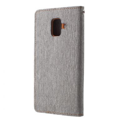 Чохол-книжка MERCURY Canvas Diary для Samsung Galaxy A6 2018 (A600), Grey