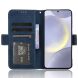 Чехол-книжка с кармашками Deexe Wallet Stand для Samsung Galaxy S26 FE - Blue. Фото 5 из 15