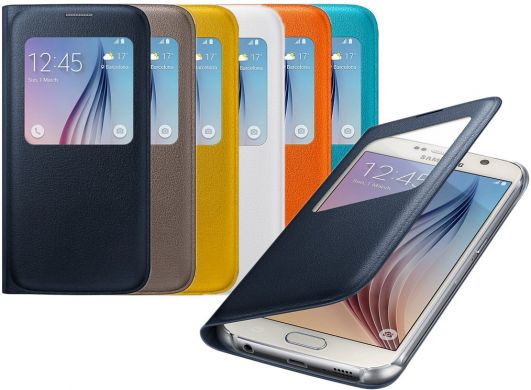Чохол S View Cover для Samsung S6 (G920) EF-CG920PBEGWW - Orange