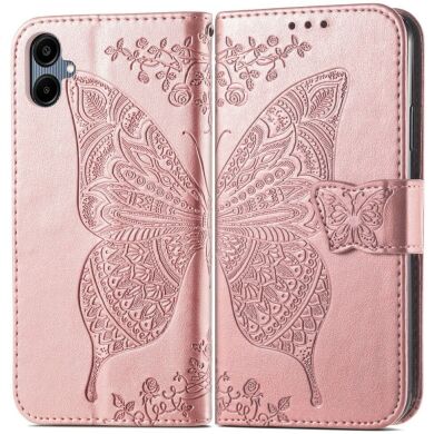 Чехол UniCase Butterfly Pattern для Samsung Galaxy A06 (A065) - Rose Gold