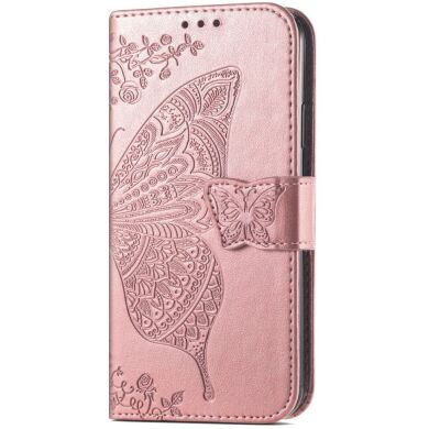 Чехол UniCase Butterfly Pattern для Samsung Galaxy A06 (A065) - Rose Gold