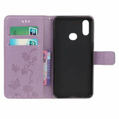 Чехол UniCase Butterfly Pattern для Samsung Galaxy A10s (A107) - Light Purple